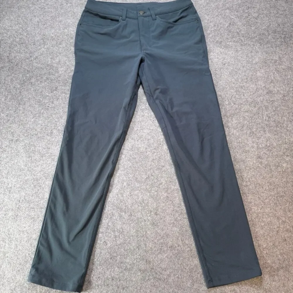Lululemon ABC Pant Slim Warpstreme Men’s 29 30x28 Gray Blue Golf Travel